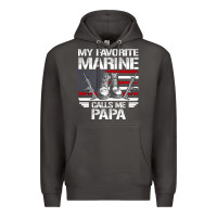 Smoke marine papa, gifts my favorite marine calls me pa pa military mother Premium Hoodie - artisFamous