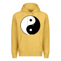 Antique Gold Yin and yang Premium Hoodie - artisFamous