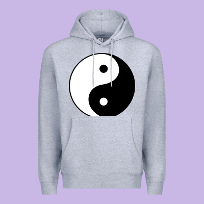 Yin And Yang Premium Hoodie Designed By Artisfamous