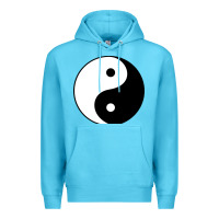 Ocean Blue Yin and yang Premium Hoodie - artisFamous