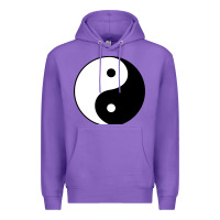 Purple Yin and yang Premium Hoodie - artisFamous
