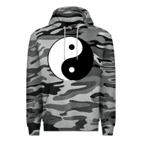 Slate Camo Yin and yang Premium Hoodie - artisFamous
