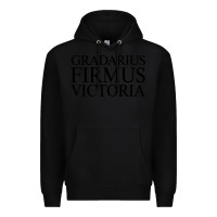 Black gradarius firmus victoria Premium Hoodie - artisFamous