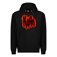 Black vintage kor'n Premium Hoodie - artisFamous