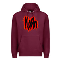 Burgundy vintage kor'n Premium Hoodie - artisFamous
