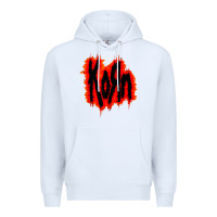 White vintage kor'n Premium Hoodie - artisFamous