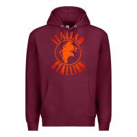Burgundy italian stallion Premium Hoodie - artisFamous