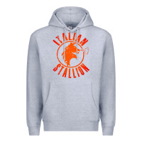 Heather Grey italian stallion Premium Hoodie - artisFamous