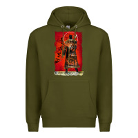 Army Green vintage candyman be my victim halloween Premium Hoodie - artisFamous