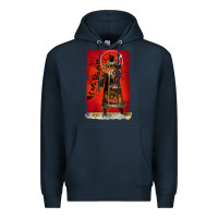 Navy vintage candyman be my victim halloween Premium Hoodie - artisFamous