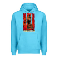 Ocean Blue vintage candyman be my victim halloween Premium Hoodie - artisFamous