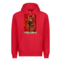 Red vintage candyman be my victim halloween Premium Hoodie - artisFamous