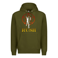 Army Green rush vintage starman unisex Premium Hoodie - artisFamous