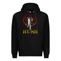 Black rush vintage starman unisex Premium Hoodie - artisFamous