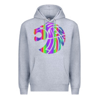 Heather Grey reflective 7 lions Premium Hoodie - artisFamous