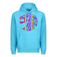 Ocean Blue reflective 7 lions Premium Hoodie - artisFamous