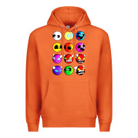 Carrot geometry dash difficulty  faces Premium Hoodie - artisFamous