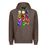 Coffee geometry dash difficulty  faces Premium Hoodie - artisFamous