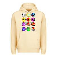Pina Colada geometry dash difficulty  faces Premium Hoodie - artisFamous