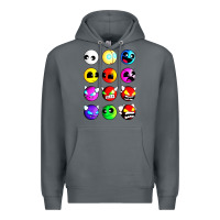 Rock geometry dash difficulty  faces Premium Hoodie - artisFamous