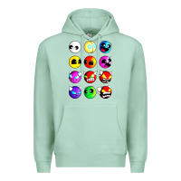 Seafoam geometry dash difficulty  faces Premium Hoodie - artisFamous