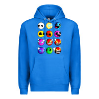 True Royal geometry dash difficulty  faces Premium Hoodie - artisFamous
