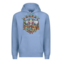 Colony Blue desert vibes thunderbird Premium Hoodie - BarkalooDesign