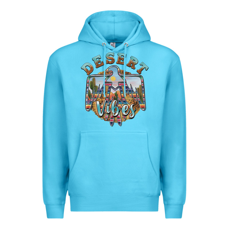 Desert Vibes Thunderbird Premium Hoodie by BarkalooDesign | Teevron
