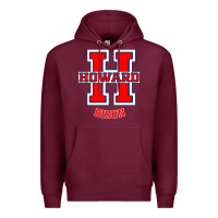 Burgundy howard 1867 university Premium Hoodie - artisFamous