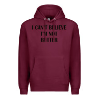 Burgundy i cant believe im not butter Premium Hoodie - artisFamous