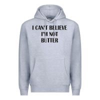 Heather Grey i cant believe im not butter Premium Hoodie - artisFamous