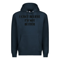 Navy i cant believe im not butter Premium Hoodie - artisFamous
