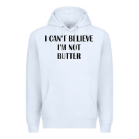 White i cant believe im not butter Premium Hoodie - artisFamous