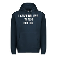 Navy i cant believe im not butter Premium Hoodie - artisFamous