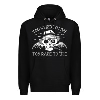 Black too weird to live too rare to die Premium Hoodie - artisFamous