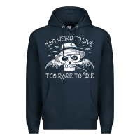 Navy too weird to live too rare to die Premium Hoodie - artisFamous