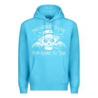 Ocean Blue too weird to live too rare to die Premium Hoodie - artisFamous