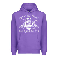 Purple too weird to live too rare to die Premium Hoodie - artisFamous