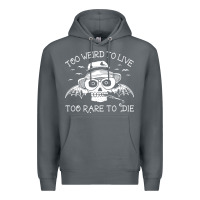 Rock too weird to live too rare to die Premium Hoodie - artisFamous