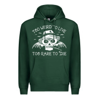 Sports Green too weird to live too rare to die Premium Hoodie - artisFamous