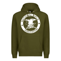 Army Green national rifle association Premium Hoodie - artisFamous