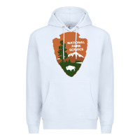 White national park service Premium Hoodie - artisFamous
