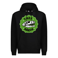 Black t rex ranch Premium Hoodie - artisFamous