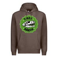Coffee t rex ranch Premium Hoodie - artisFamous