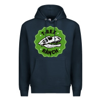 Navy t rex ranch Premium Hoodie - artisFamous