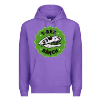 Purple t rex ranch Premium Hoodie - artisFamous