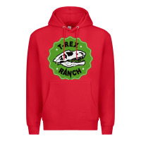 Red t rex ranch Premium Hoodie - artisFamous