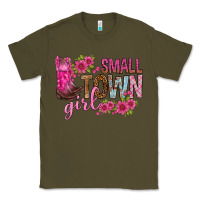 Army Green small town girl with flowers bbs Classic Tee - BundleAndBundleShop