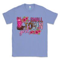 Colony Blue small town girl with flowers bbs Classic Tee - BundleAndBundleShop