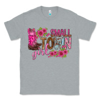 Heather Grey small town girl with flowers bbs Classic Tee - BundleAndBundleShop